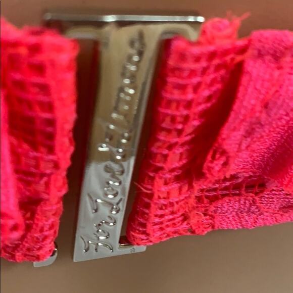 FOR The LOVE OF LEMONS PINK SWIMSUIT TOP S… - Picture 3 of 7